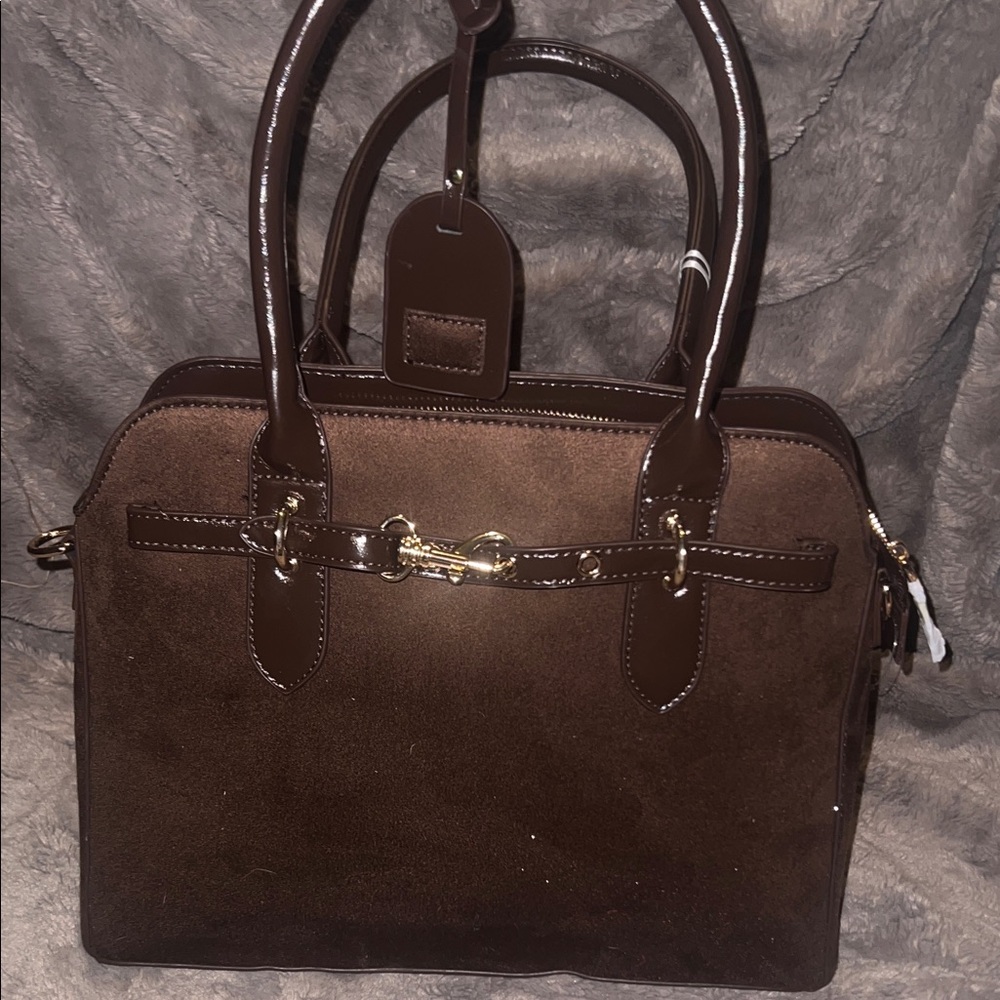 Luxurious Brown Satchel by Latire
